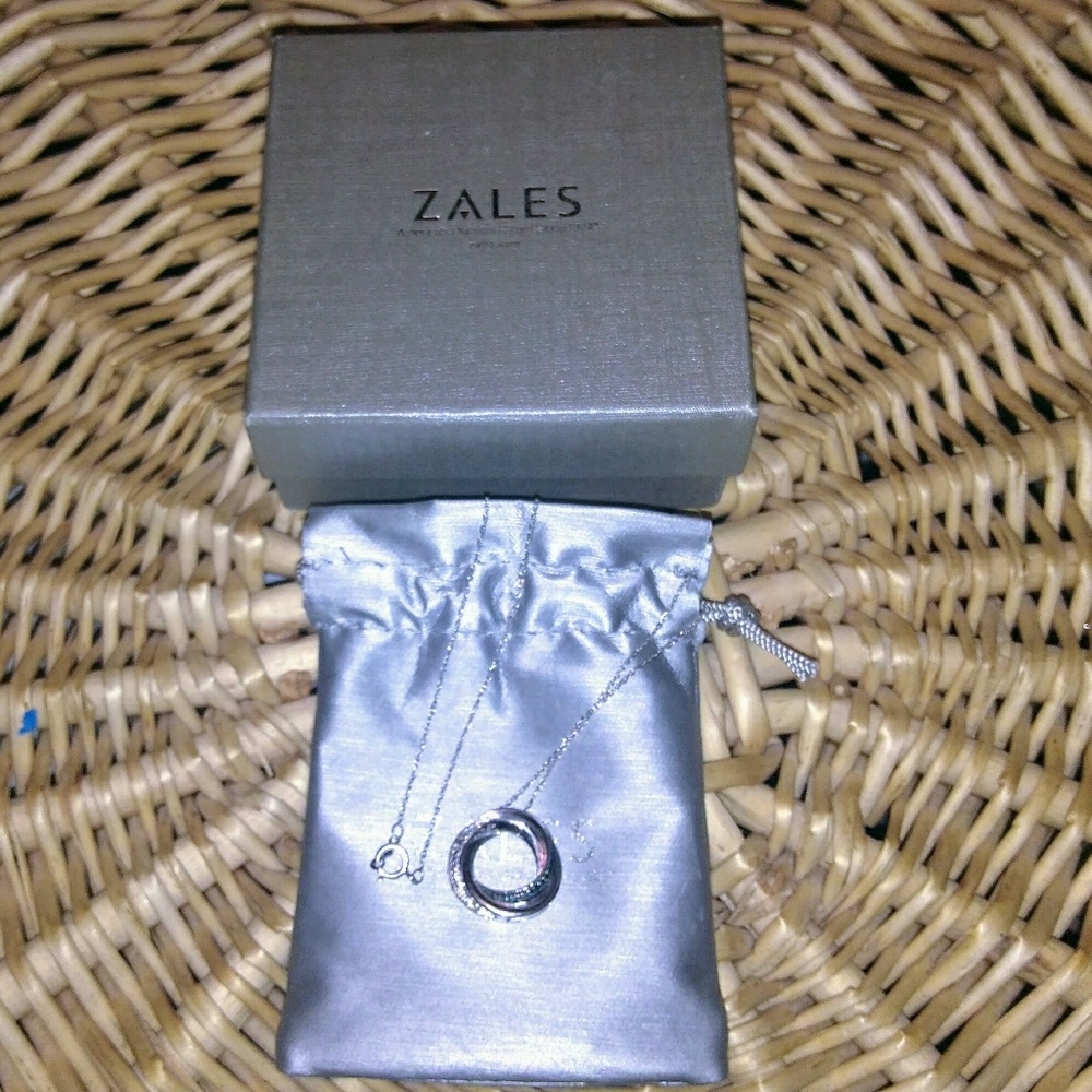 Black and White Diamond Necklace